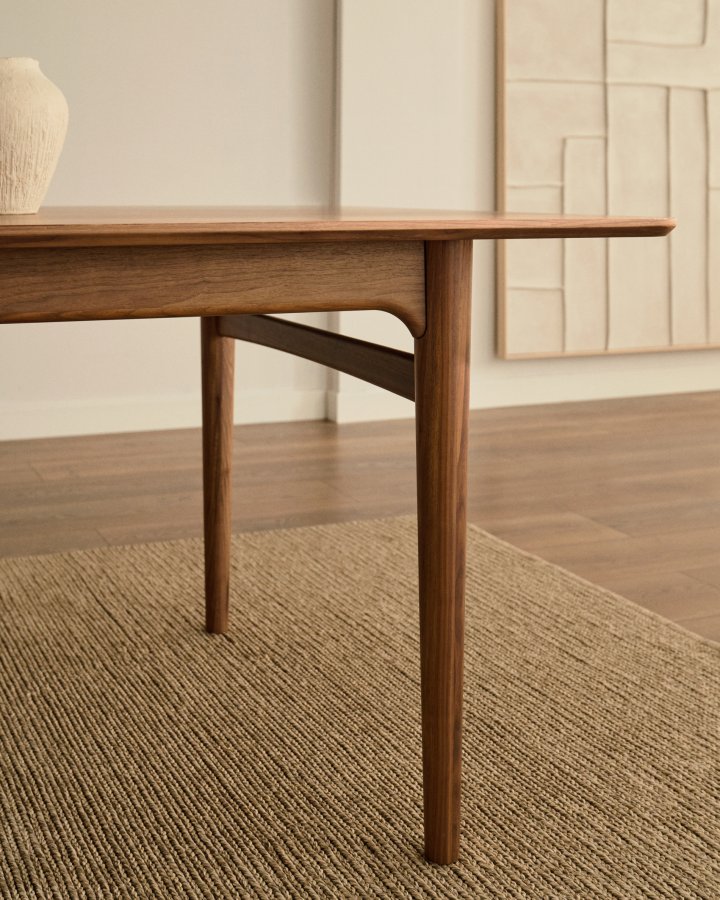 KAVE HOME Elan uttrekksbord i finer og heltre valnttre 200 (260) x 100 cm FSC Mix Credit