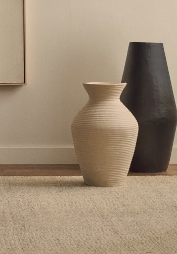 KAVE HOME Pria hvit, pappmach vase, 51 cm