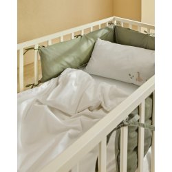 KAVE HOME Shantal tremmeseng til baby, justerbar madrash�jde - hvid asketr� (60x120) -  Kave Home