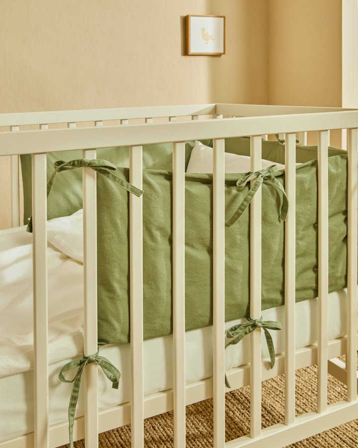 KAVE HOME Laily sengerand - grn bomuld (180x30)