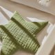 KAVE HOME Laily stjerneformet, grnn pute laget av 100 % kologisk bomull, 30 x 30 cm