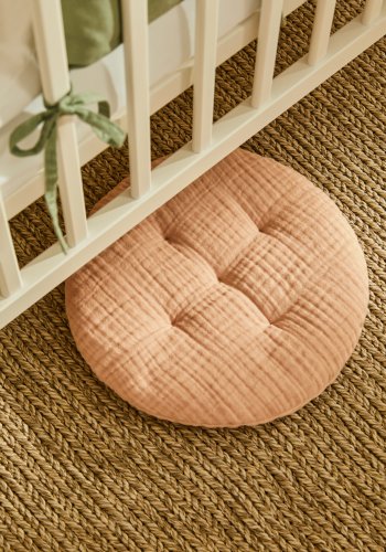 KAVE HOME Laily rosa pute laget av 100 % kologisk bomull, 30 cm