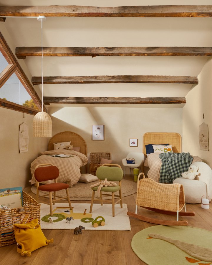 KAVE HOME Milu grnn, 100 % bomullsteppe med gsedun, 100 cm