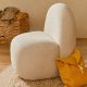 KAVE HOME Bucky barnestol - hvit bouclé