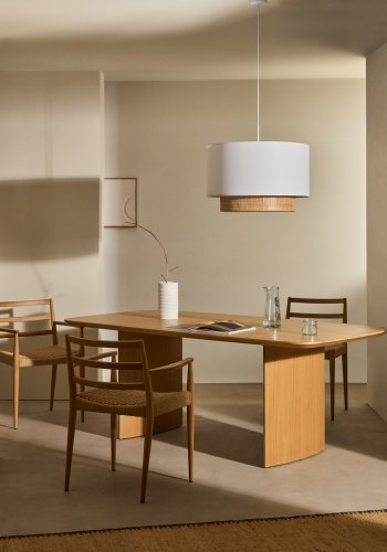 KAVE HOME Litto spisebord, rektangulrt - naturlig eikefiner (200x100)