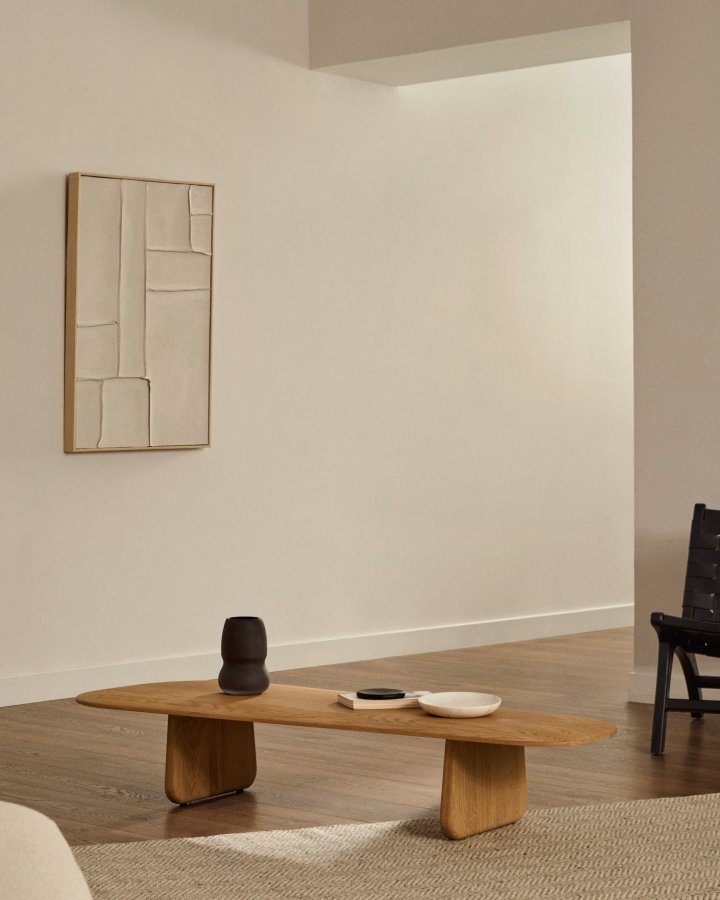 KAVE HOME Pirita salongbord - naturlig eik (146x64)