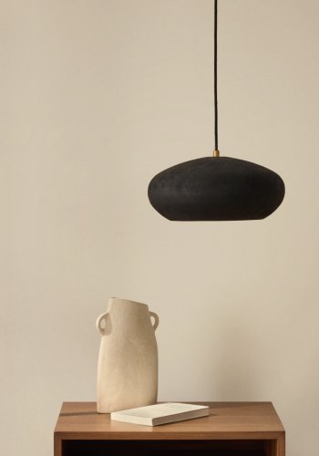 KAVE HOME Inda taklampe i metall i svart utfrelse, 30 cm