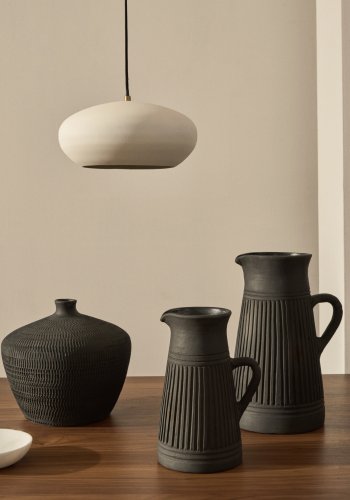 KAVE HOME Inda taklampe i metall i hvit utfrelse, 30 cm