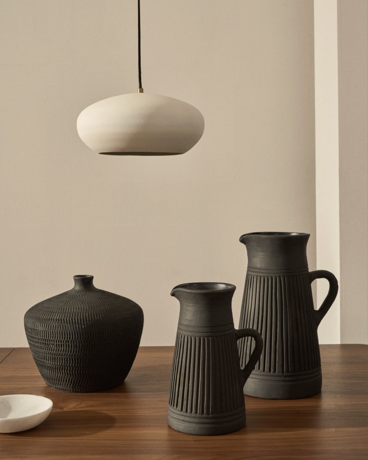 KAVE HOME Inda taklampe i metall i hvit utfrelse, 30 cm