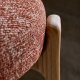 KAVE HOME spisestuestol i granitt - terracotta chenille og naturlig ask