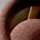 KAVE HOME spisestuestol i granitt - terracotta chenille og naturlig ask