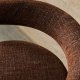 KAVE HOME Granitt 3-bent spisebordsstol, m. armlen - brun chenille og valntt finish asketre