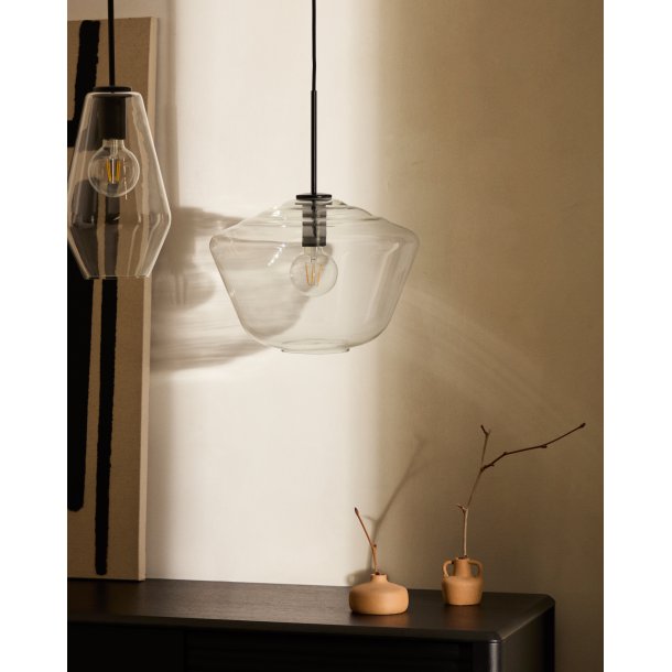 Mao loftlampe, rund - klar glas (�35)