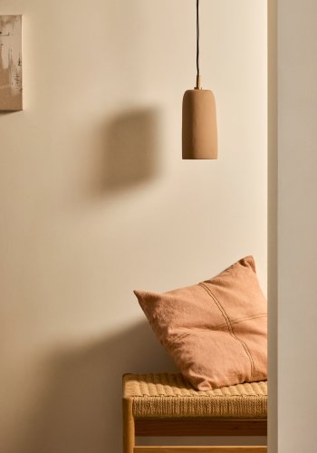 KAVE HOME Madsen taklampe, rund - terrakotta (13)