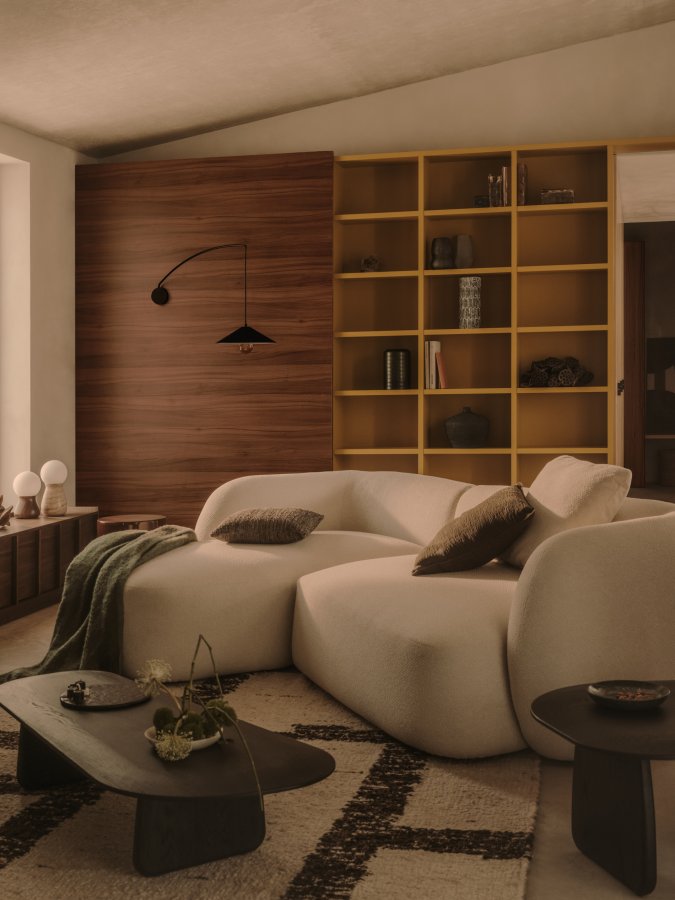 KAVE HOME Kally v�glampe m. drejearm - sort metal