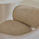 KAVE HOME Maina spisebordsstol, m. arml�n - beige chenille og beige st�l