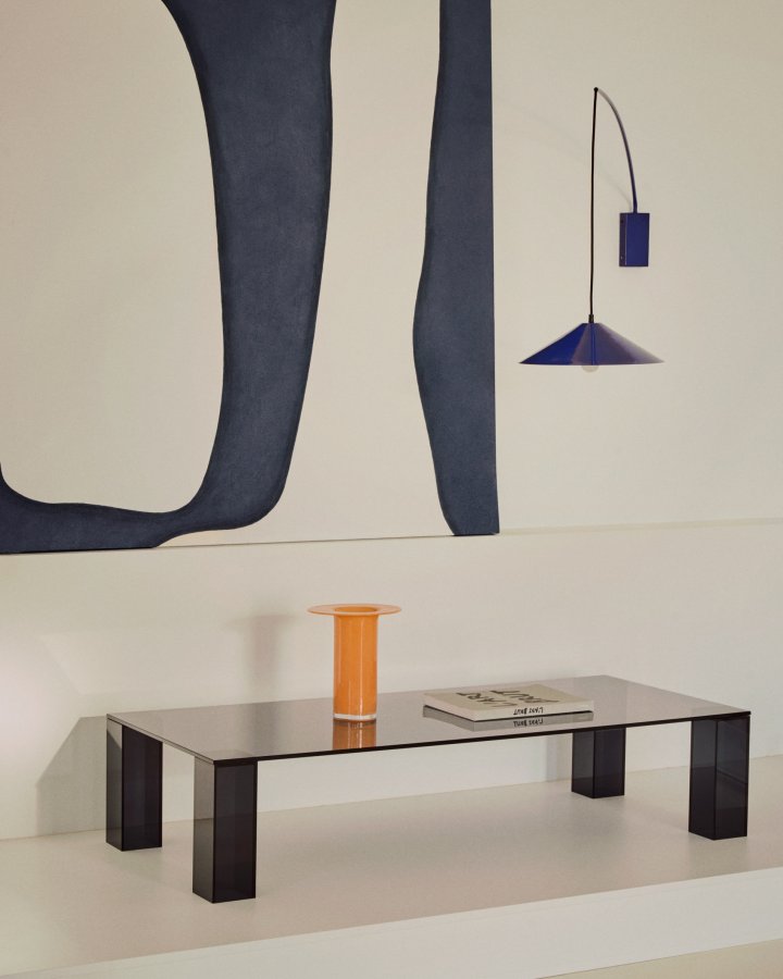 KAVE HOME Kally vegglampe, m. justerbar kabel og svingarm - bltt metall