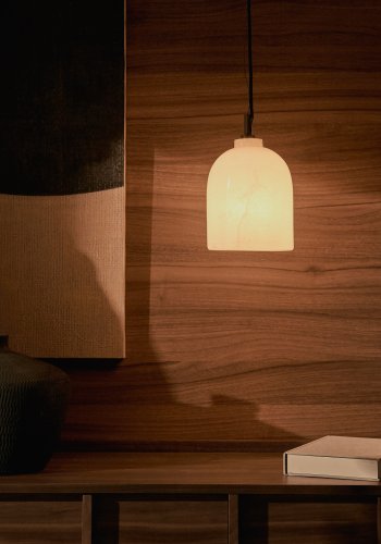 KAVE HOME Shenli taklampe i alabaster, 15 cm