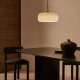 KAVE HOME Reig loftslampe, rund - lysegr� glas (�38)