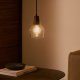 KAVE HOME Silex taklampe, rund - grnt glass og brun valntt finish (13)