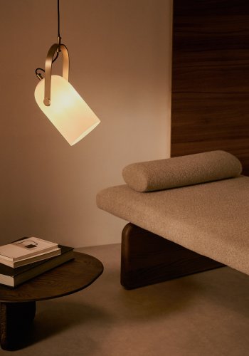 KAVE HOME Reisy taklampe laget av glasert glass, 14 cm