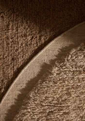 KAVE HOME Marely gulvt�ppe, rund - beige uld (�200)