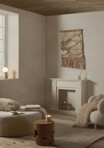 KAVE HOME Tropicana sidebord i solid teak,  35 cm