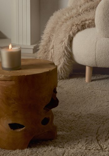 KAVE HOME Tropicana sidebord i solid teak,  35 cm