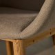 KAVE HOME Konna stol i beige med ben i heltre ask i naturlig utfrelse