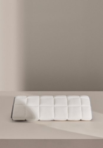 KAVE HOME Freya overmadrass - hvitt stoff (90x190)