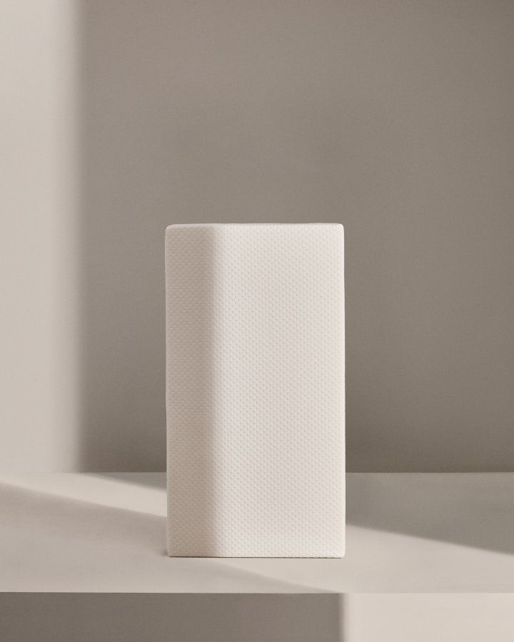 KAVE HOME Valery Adaptive skummadrass - hvit bomull (60x120) 