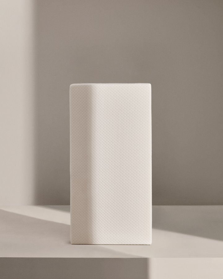 KAVE HOME Valery Adaptive skummadrass - hvit bomull (70x140)