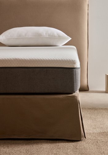 KAVE HOME Eva memory foam madrass - hvitt stoff (90x200)