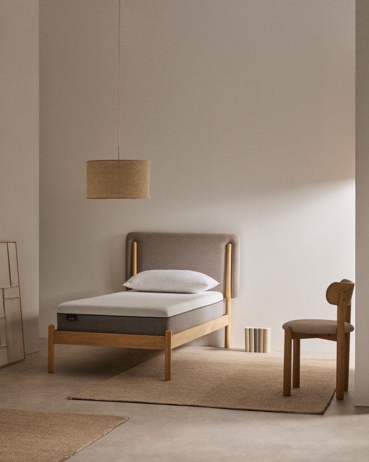 KAVE HOME Eva memory foam madrass - hvitt stoff (90x200)