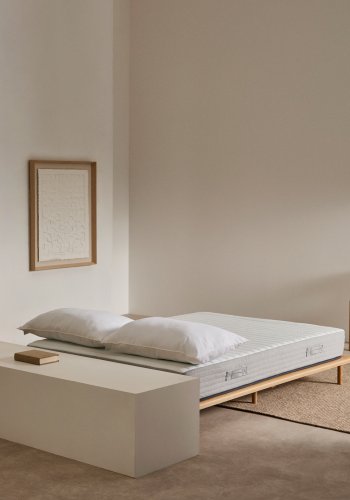 KAVE HOME Juno Pocket fjrmadrass - hvitt stoff (180x200)