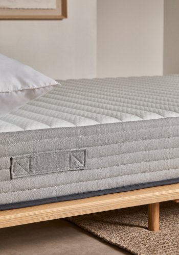 KAVE HOME Juno Pocket fjrmadrass - hvitt stoff (160x200)