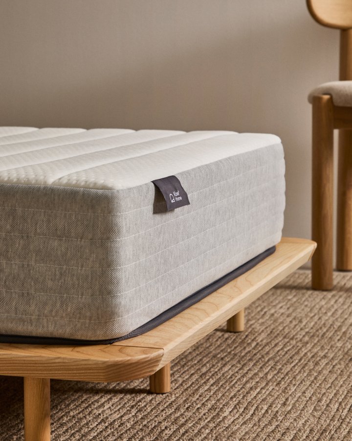 KAVE HOME Juno Pocket fjrmadrass - hvitt stoff (90x200)