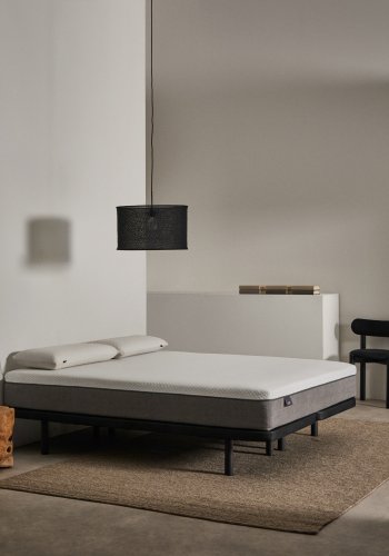 KAVE HOME Undersengsbunn uten ben - svart stoff (for 160x200 cm madrass)