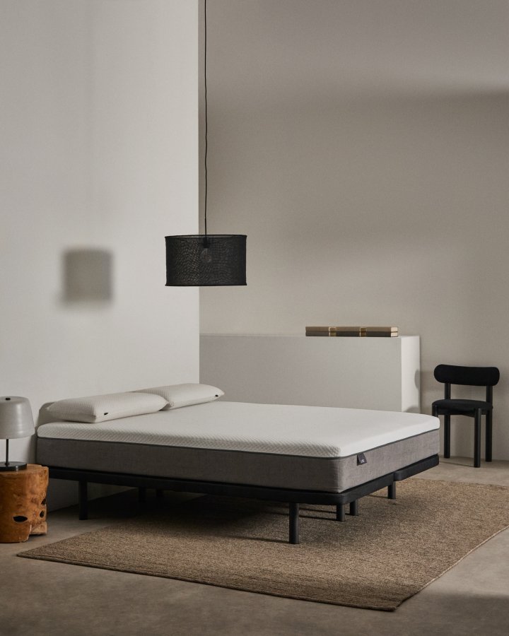 KAVE HOME Undersengsbunn uten ben - svart stoff (for 160x200 cm madrass)