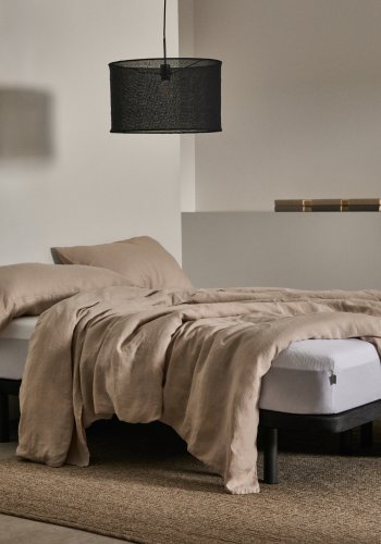 KAVE HOME Undersengsbunn uten ben - svart stoff (for 160x200 cm madrass)