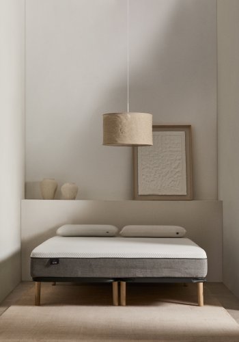 KAVE HOME Talo sengebunn uten ben, med lameller - grtt metall (180x200)