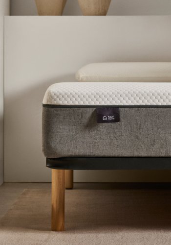 KAVE HOME Talo sengebunn uten ben, med lameller - grtt metall (180x200)