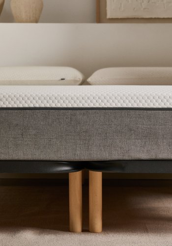 KAVE HOME Talo sengebunn uten ben, med lameller - grtt metall (180x200)