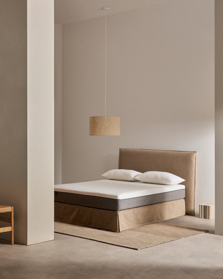 KAVE HOME Eva memory foam madrass - hvitt stoff (180x200)