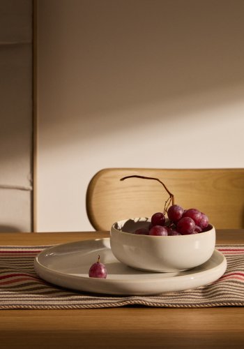 KAVE HOME Uilo liten sk�l, rund - vit keramik (�14,5)