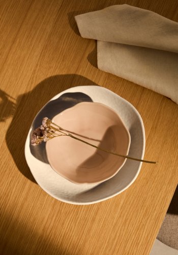 KAVE HOME Tiraya desserttallerken, rund - hvit keramikk (24)