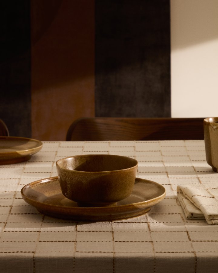 KAVE HOME Nagoli bolle, rund - brun keramikk (15)