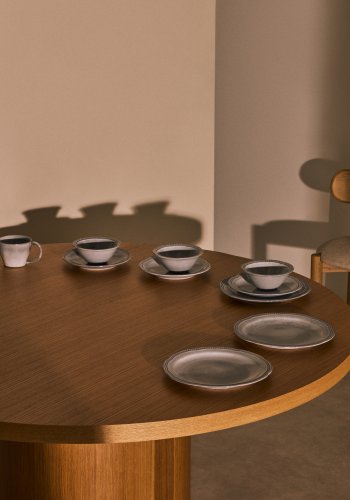 KAVE HOME Dovec flat plate, rund - bl keramikk (27)