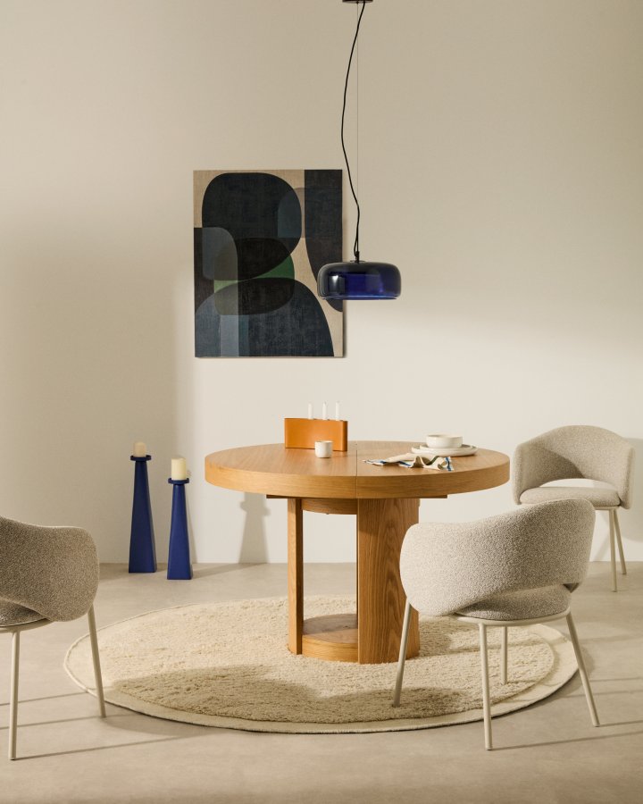 KAVE HOME Nemsa bltt og grnt abstrakt lerret, 90 x 60 cm