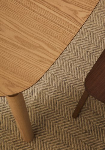 KAVE HOME Indara spisebord, rektangulrt - naturlig askefiner (100x100)